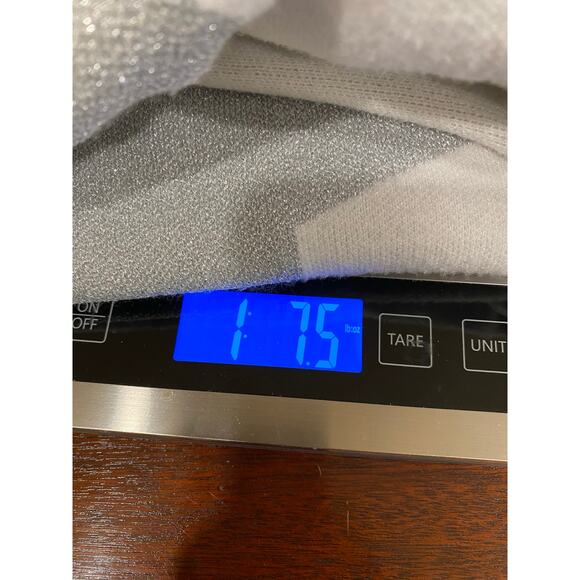 Sione Women's Sweater M Star Print Long Sleeve Metallic White Knit Pullover - Picture 8 of 8